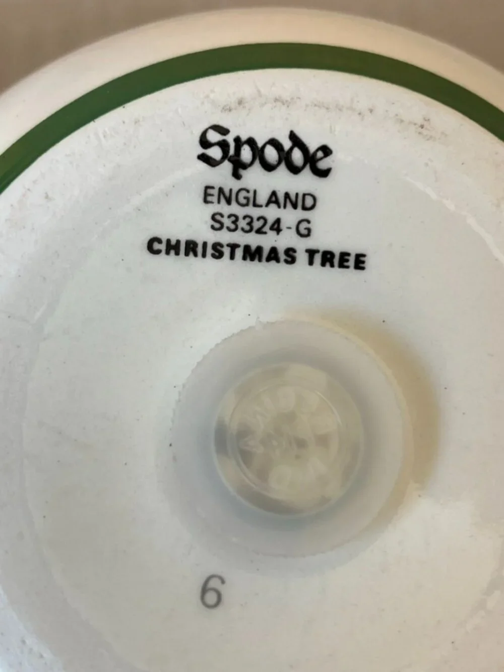 Vtg 1982 SPODE CHRISTMAS POTPOURRI BALL SPHERE ORNAMENT ENGLAND S3324-G